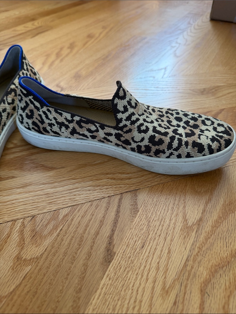 Rothy's Leopard-Print Slip-On Sneakers - Black & Tan - Picture 7 of 7